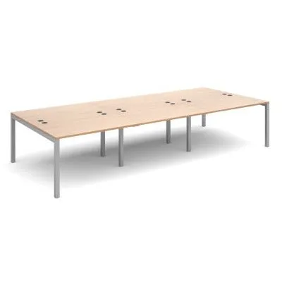 Connex triple back to back desks 1600mm deep