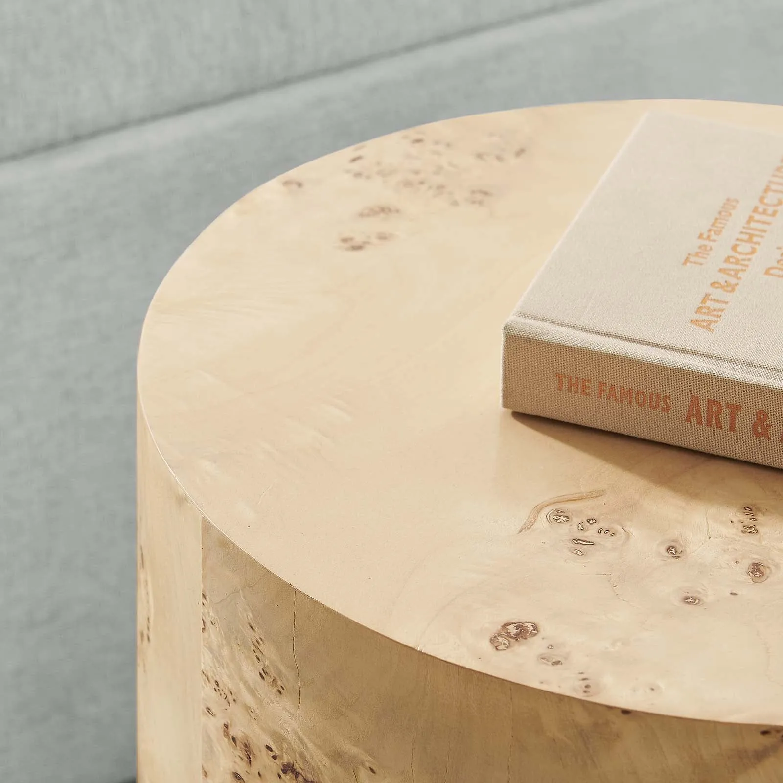 Cosmos 16" Round Burl Wood Side Table By Modway - EEI-6271