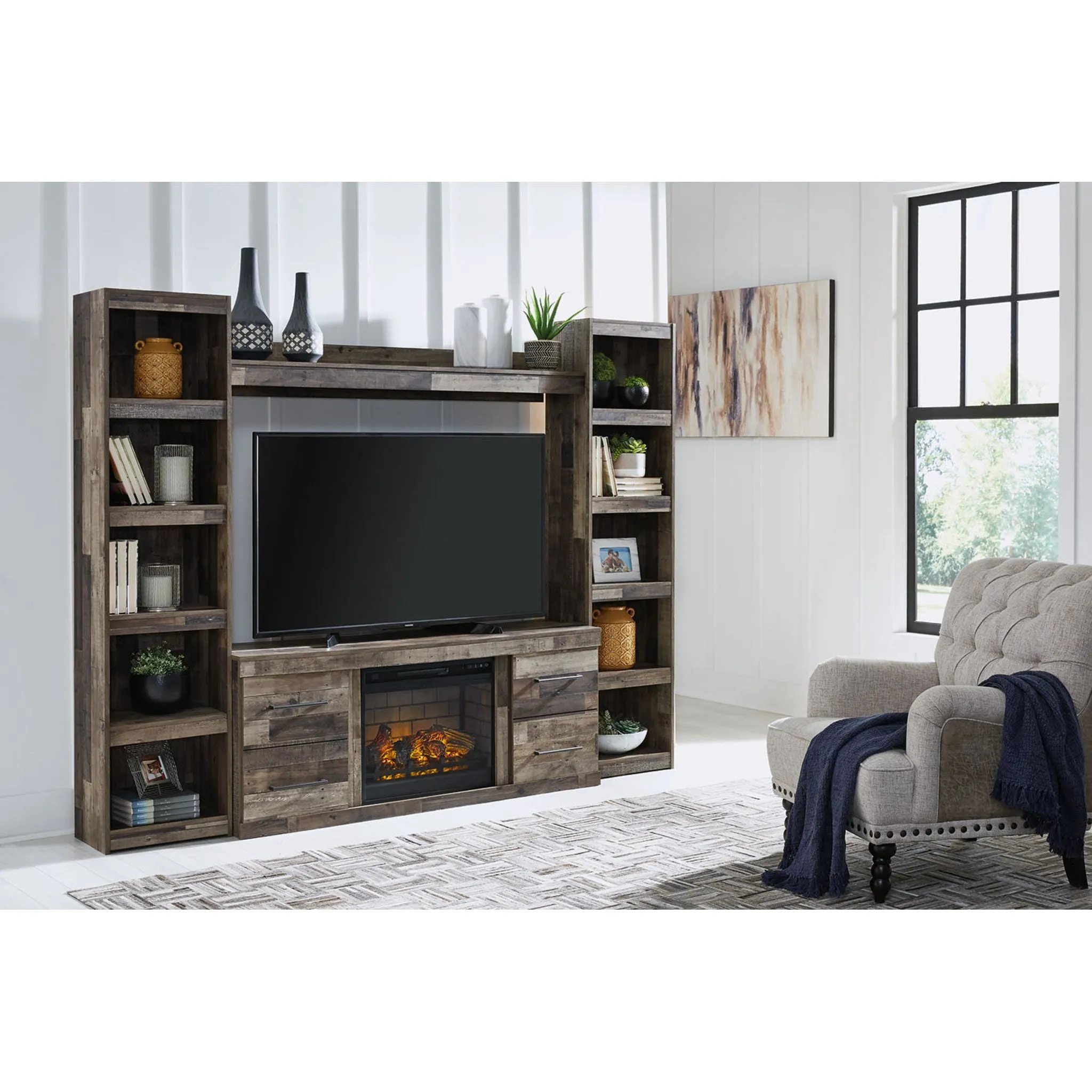 Derekson Entertainment Unit with Fireplace