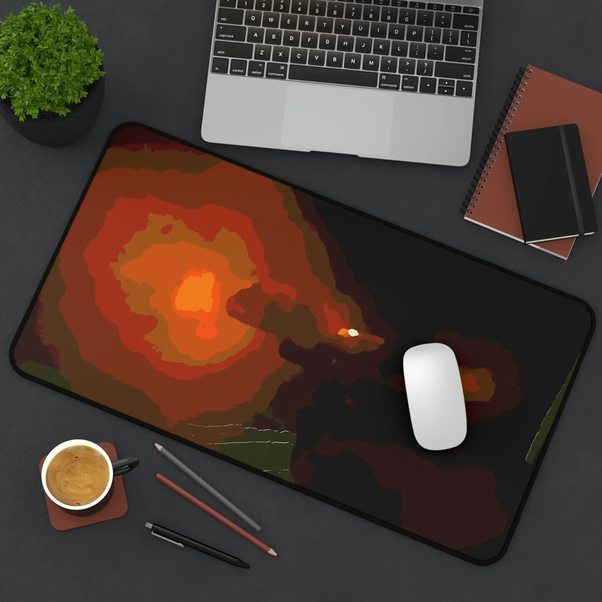 Desk Mat ... Ruger .357 Magnum Early-Morning-Target-Practice ... 'Circa April 2022' ... Original Works ...