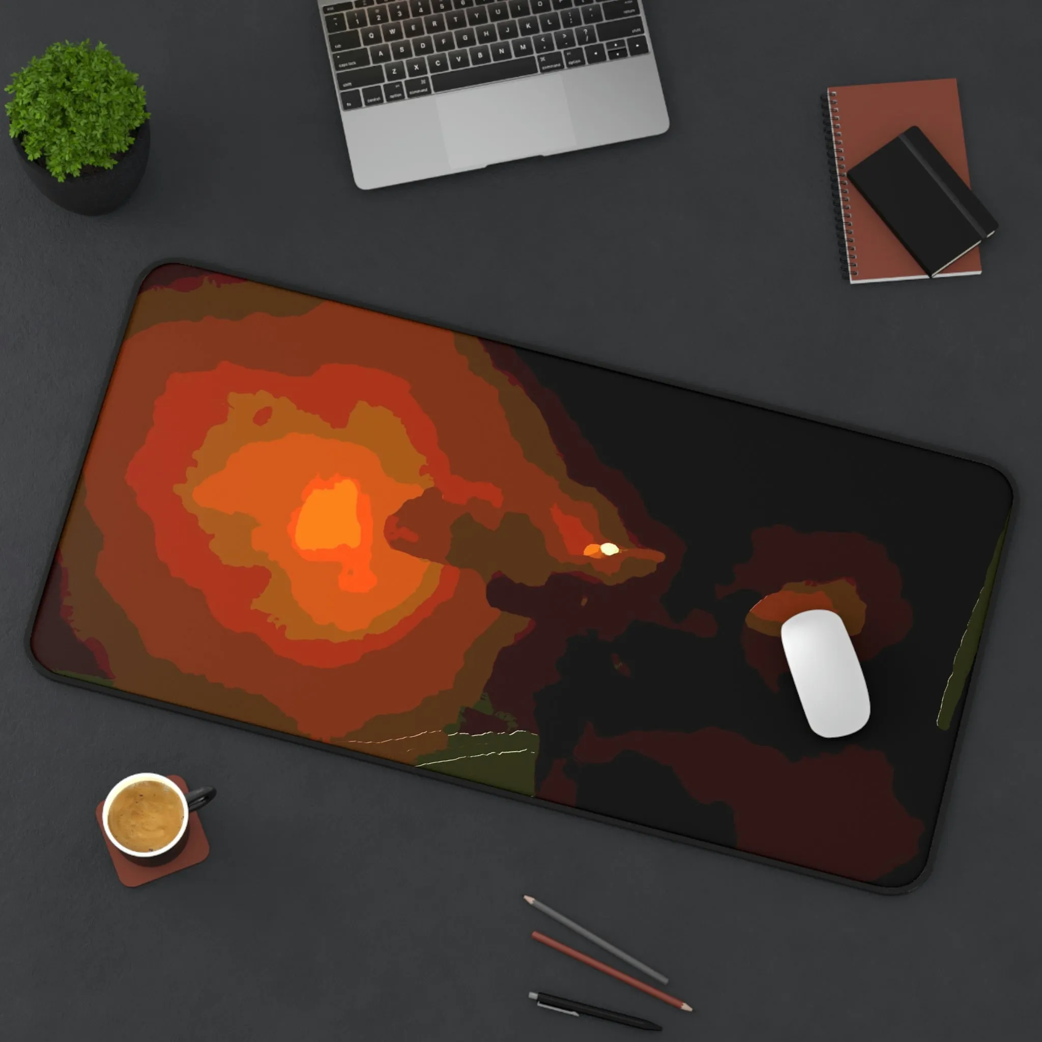Desk Mat ... Ruger .357 Magnum Early-Morning-Target-Practice ... 'Circa April 2022' ... Original Works ...