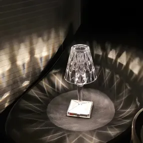 Diamond Glow - Kabellose USB Crystal Shine Nachttischlampe