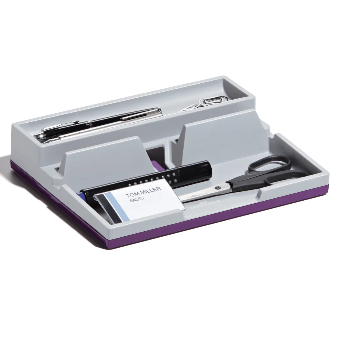 Durable Varicolor Smart Office Desk Organisere Grey/Purple