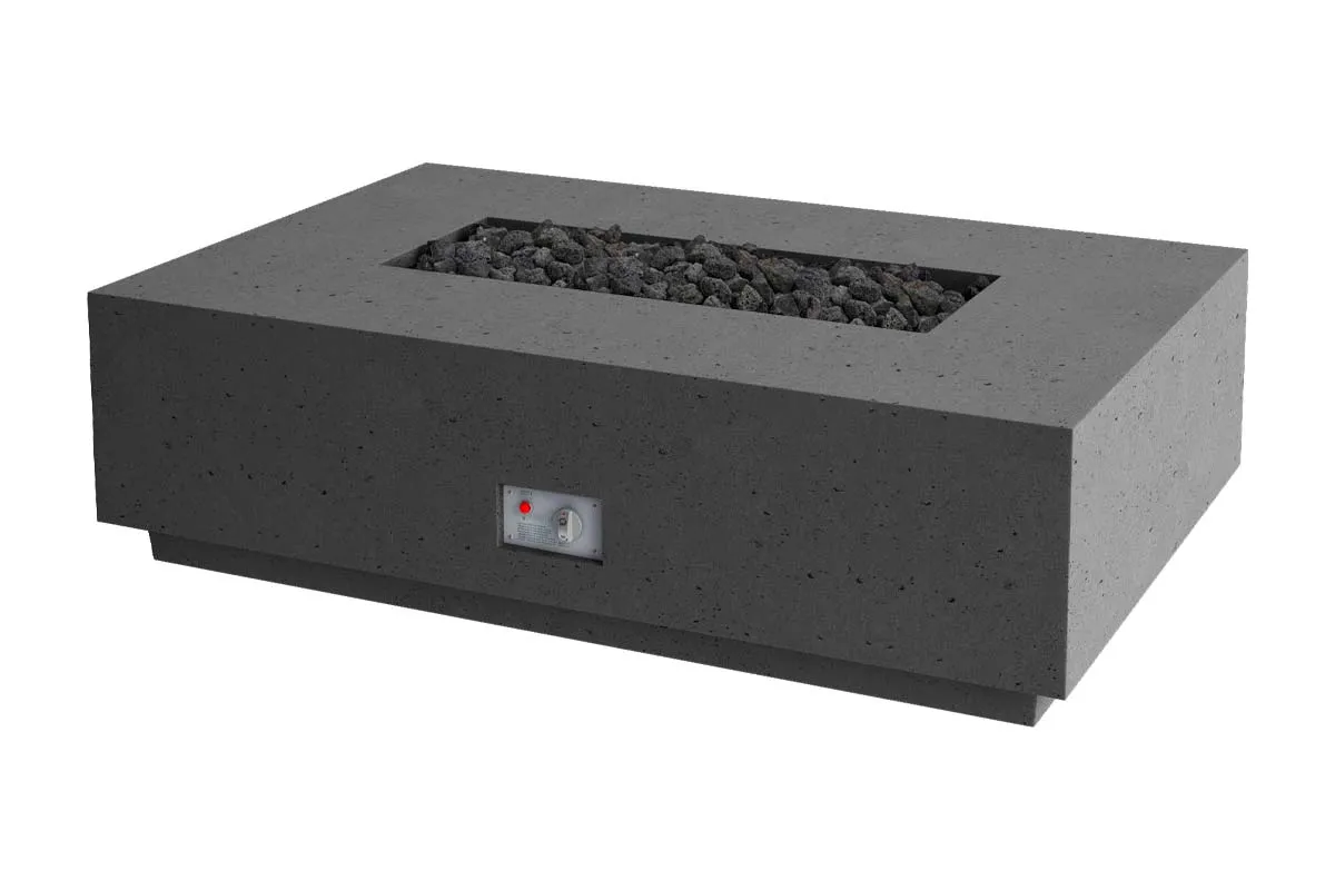 Firegear Sanctuary 1 Rectangular Fire Pit Table with EI SAN1-30LHAWS-N