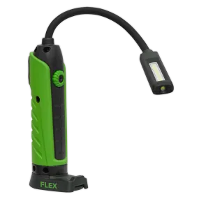 Flexi Rechargeable Green Inspection Lamp Li-ion 1 COB   1 LED