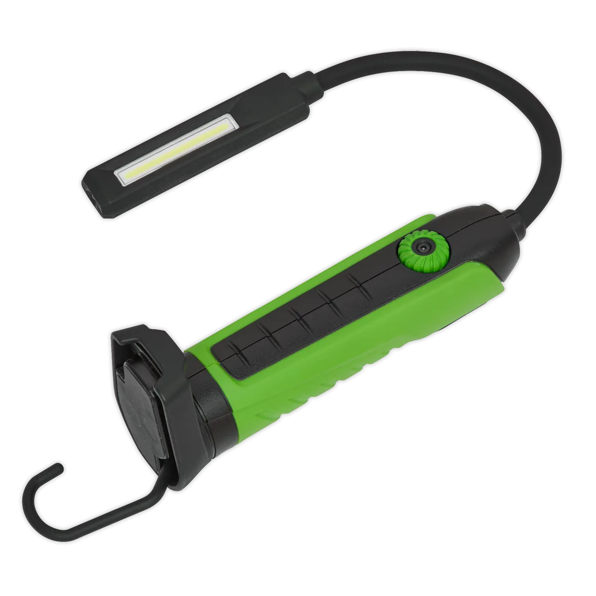 Flexi Rechargeable Green Inspection Lamp Li-ion 1 COB   1 LED