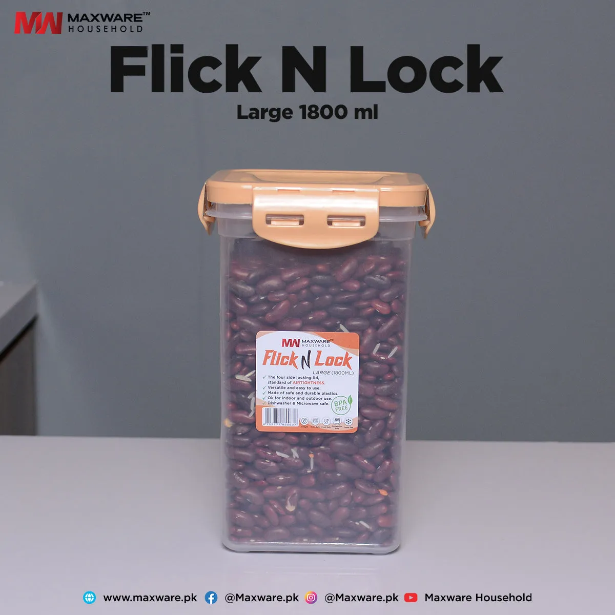 Flick N Lock Large (1800 ml)