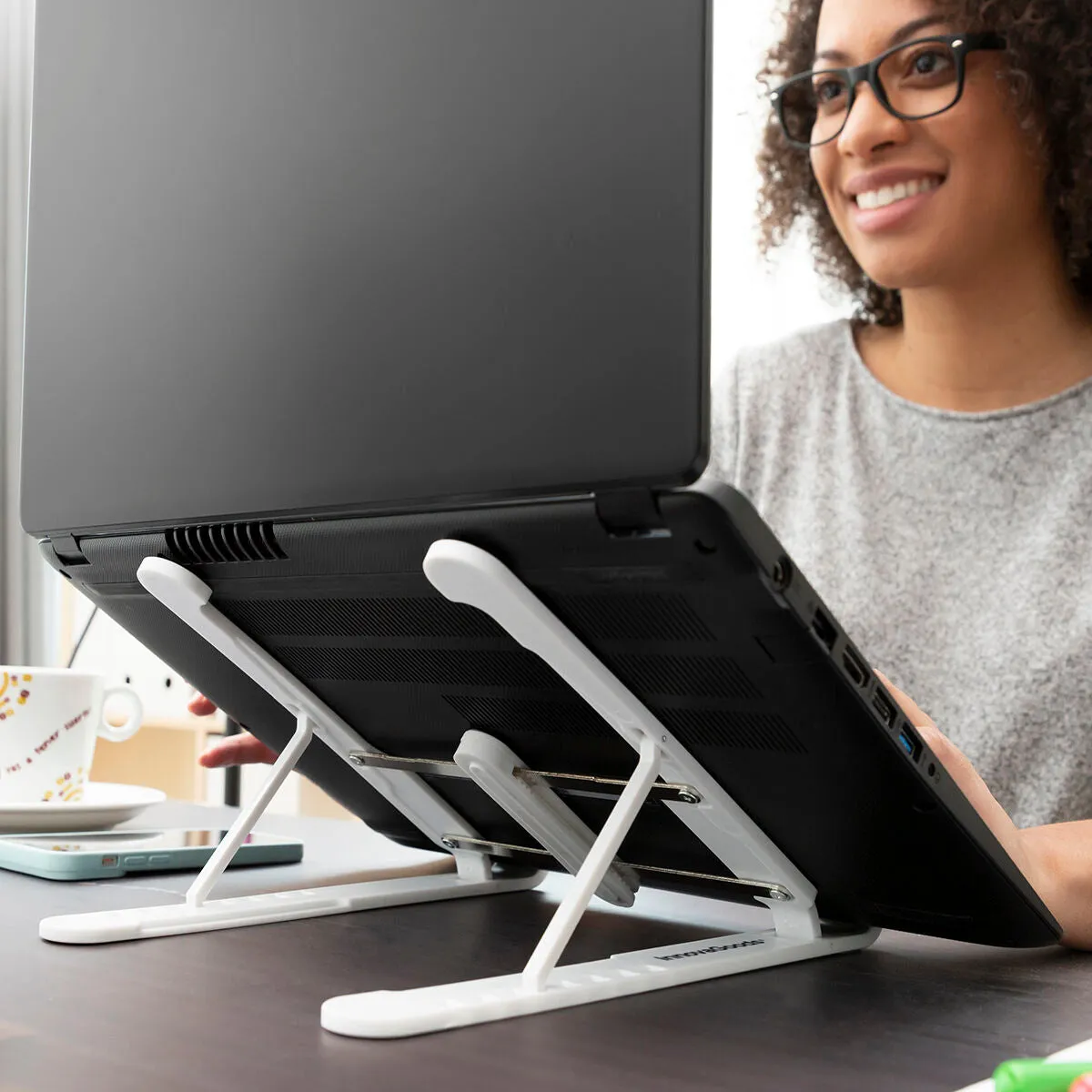 Folding and Adjustable Laptop Stand