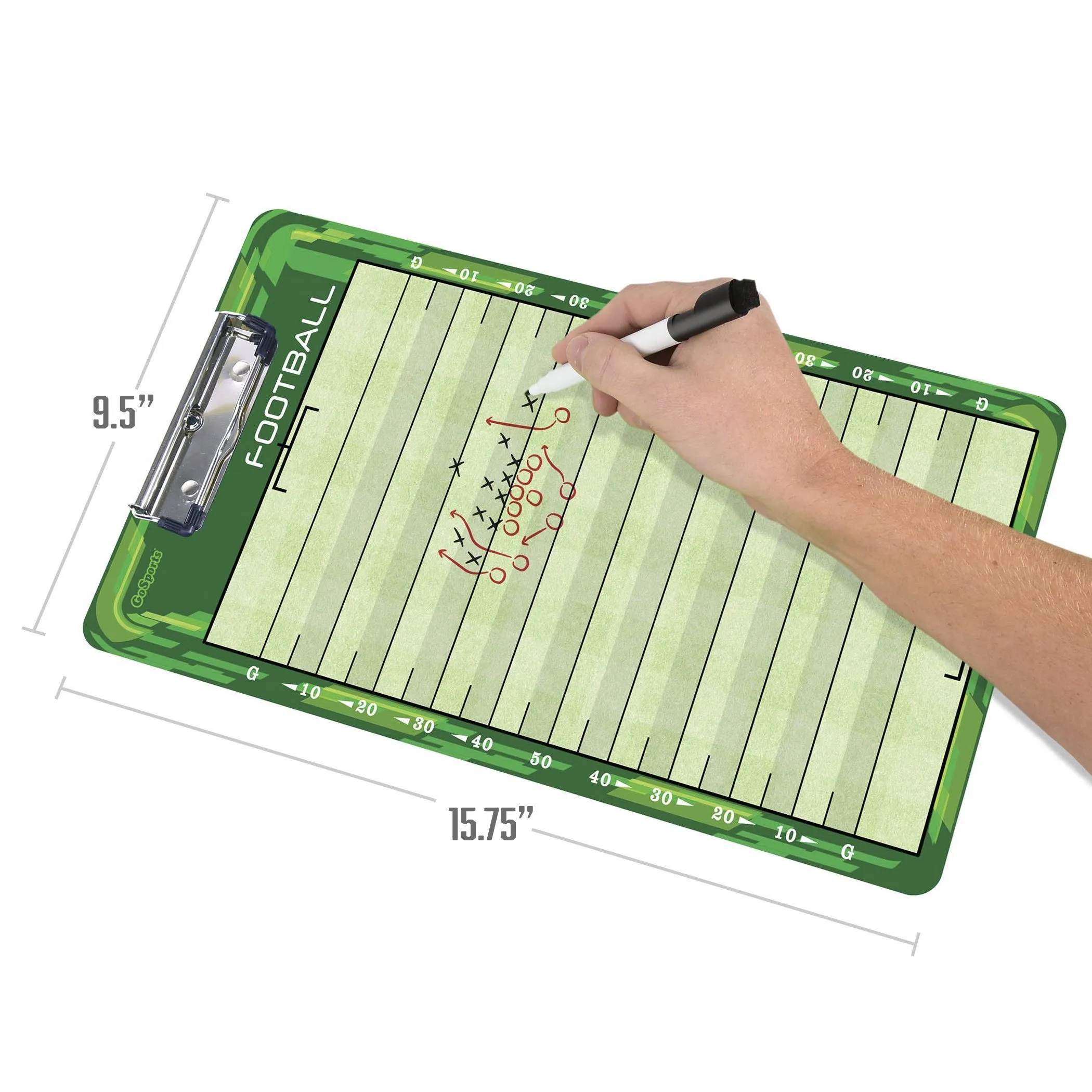 GoSports Football Coaches Dry-Erase Clipboards