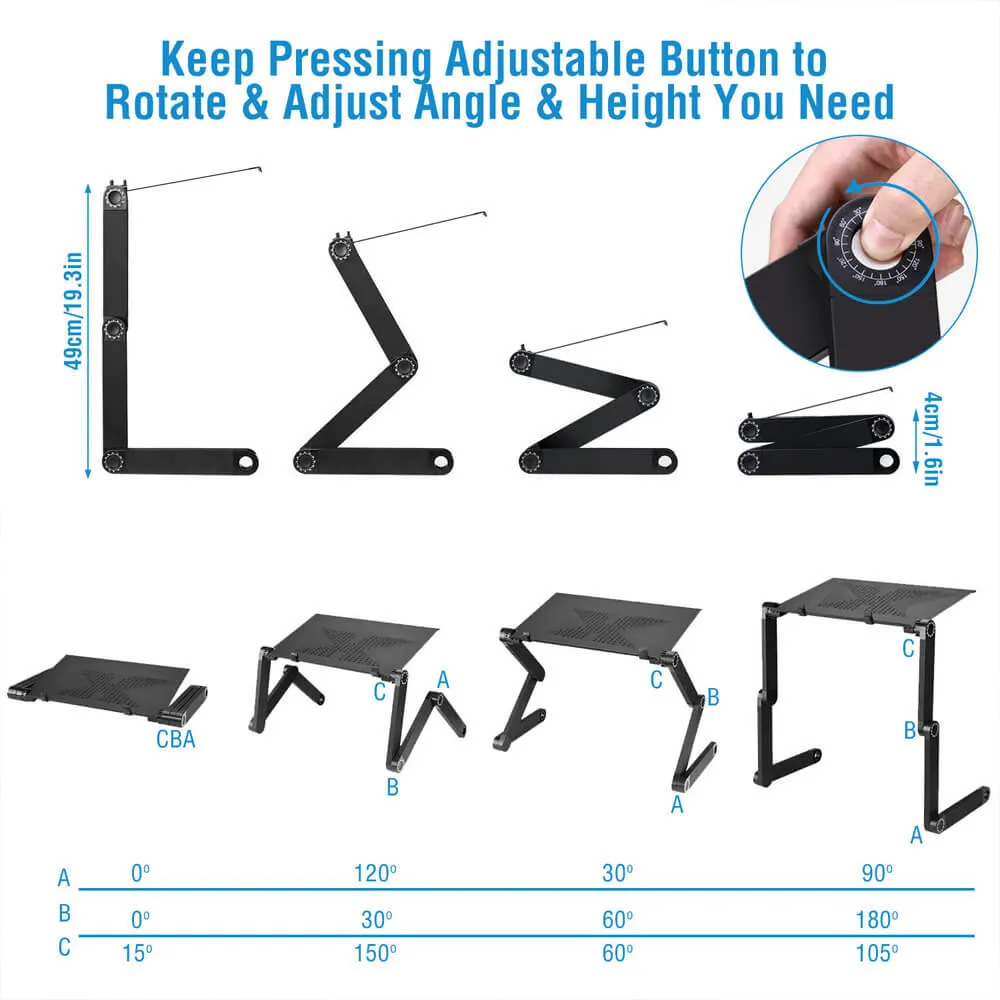 Highly Adjustable Laptop Stand For Table