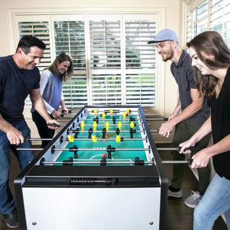 HJ Scott® VF5000 Velocity Foosball Table in Silver