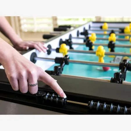 HJ Scott® VF5000 Velocity Foosball Table in Silver