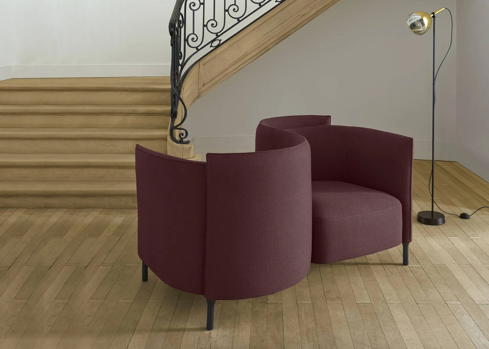 Hémicycle Conversation Seat Complete Item Upholstery Sofa