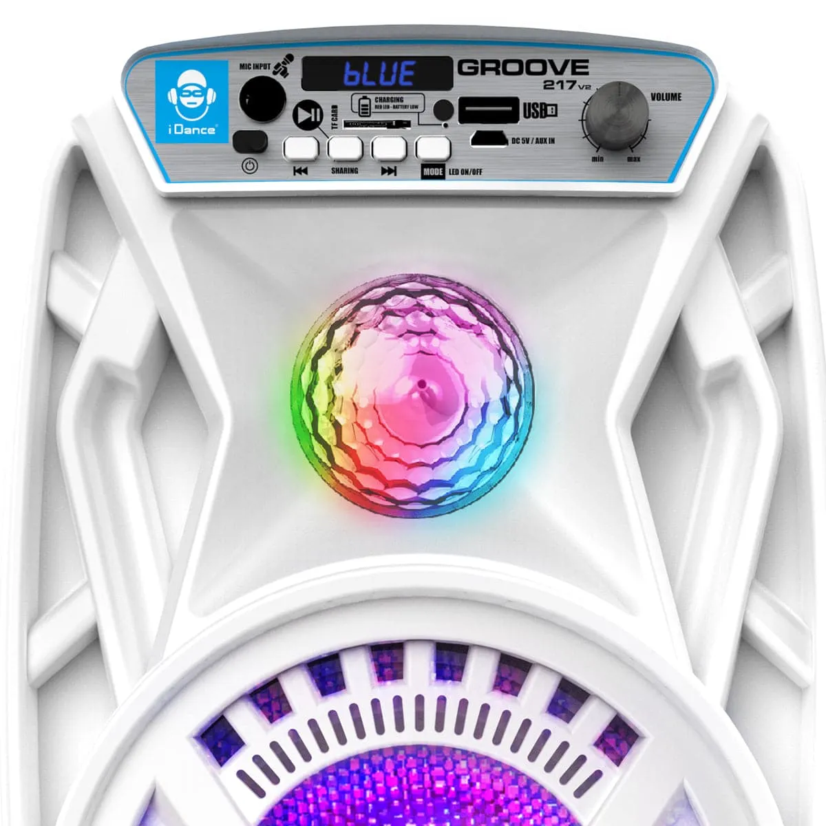 iDance Groove 217 Rechargeable BT Wireless Partybox with Disco Lighting   Karaoke ~ 200W