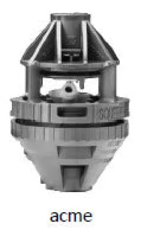 IP R2000LP 2020 - Nelson Low Pressure Wind Fighter Rotator, #20 Brown Plate and #20 Brown Nozzle, 20 to 50 PSI, R2000 Female ACME Thread
