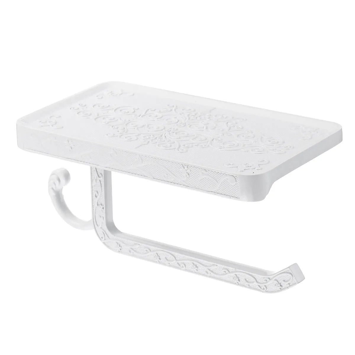 Ivory/Antique Gold/Black Color Zinc Alloy Wall Mounted Toilet Roll Tissue Holder Stand Phone Shelf Bathroom Paper Holder