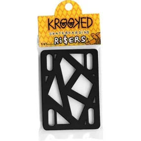 Krooked - 1/4 Riser Pads Black