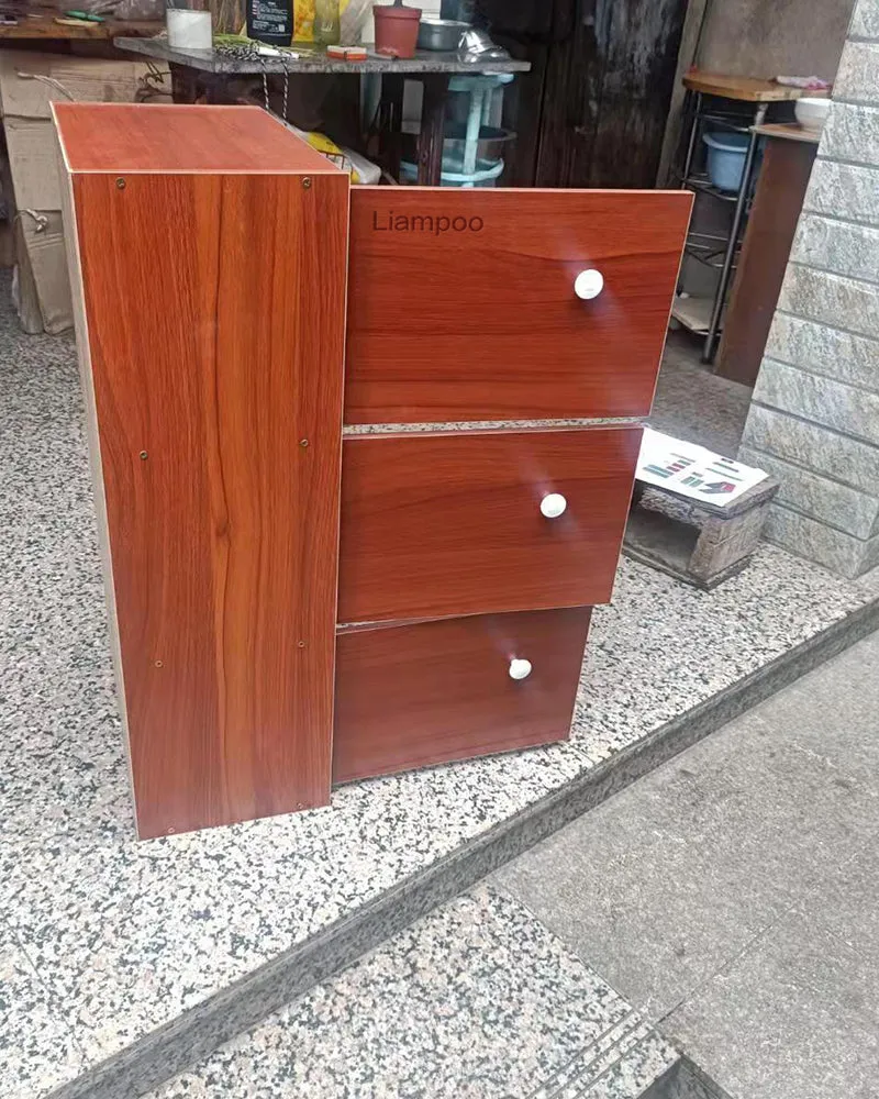 Liampoo locker,Business Furniture Series C 3 Drawer Mobile File Cabinet in Mahogany
