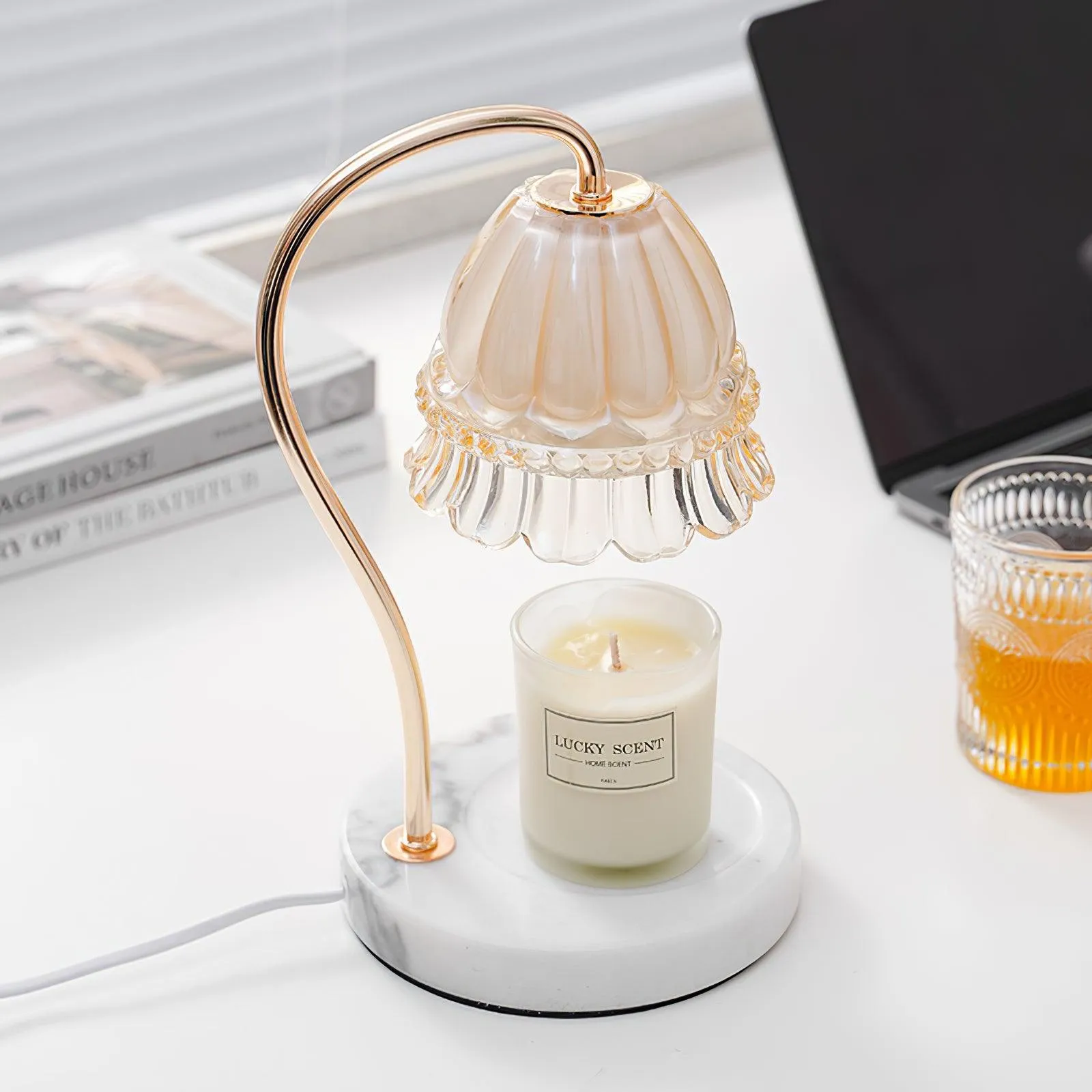 Lily Marble Warmer Table Lamp