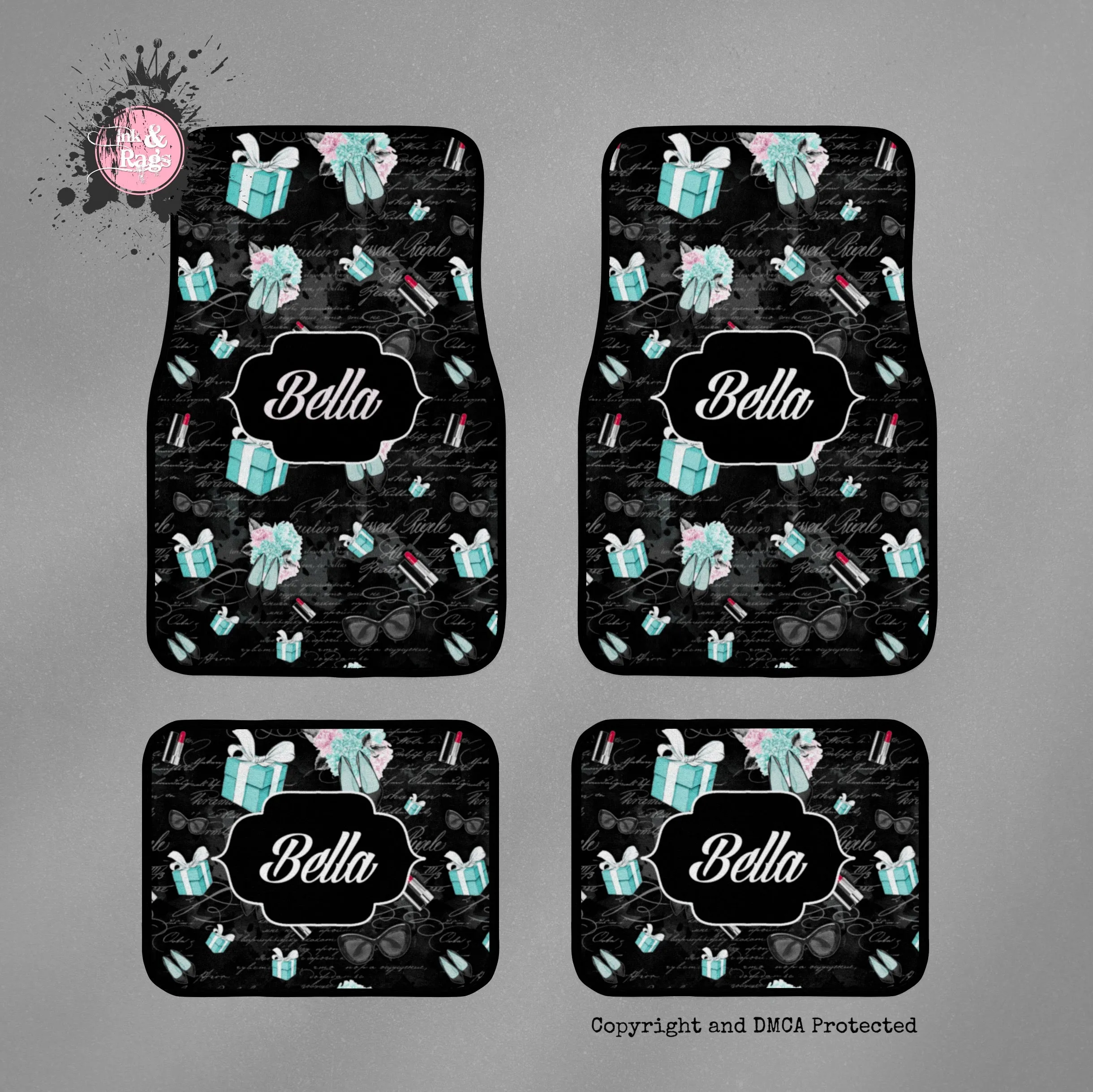 Little Blue Box Fashion Personalized Car Mats