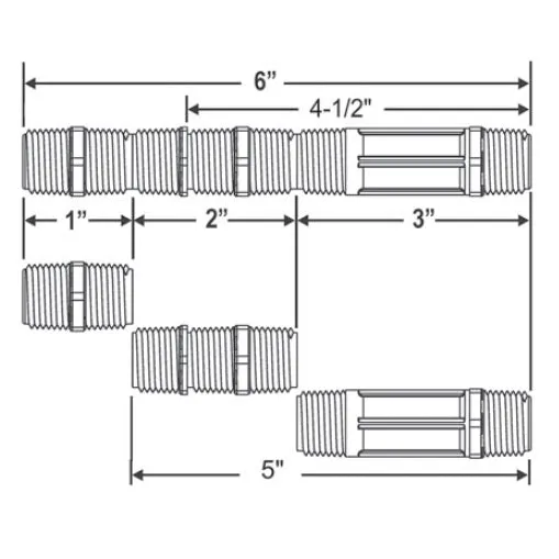 M481-005 - 1/2 in. x 6 in. Poly Cut-Off Riser