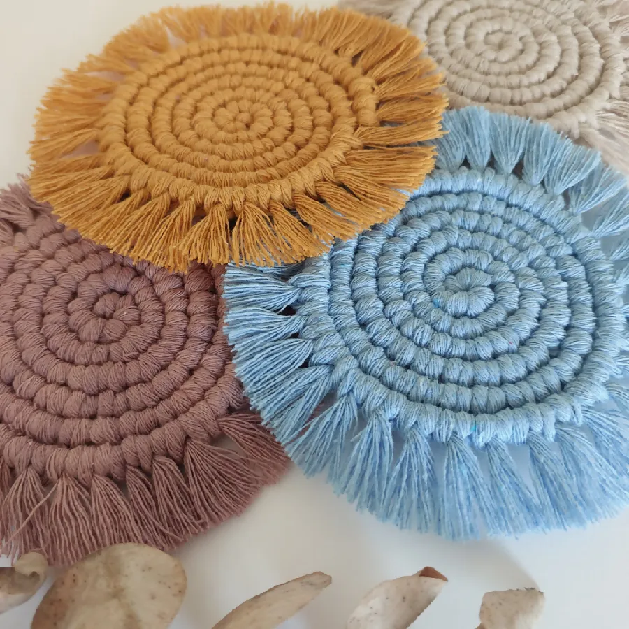 Macart-mé Handmade Macrame Coasters