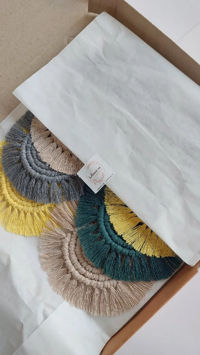 Macart-mé Handmade Macrame Coasters