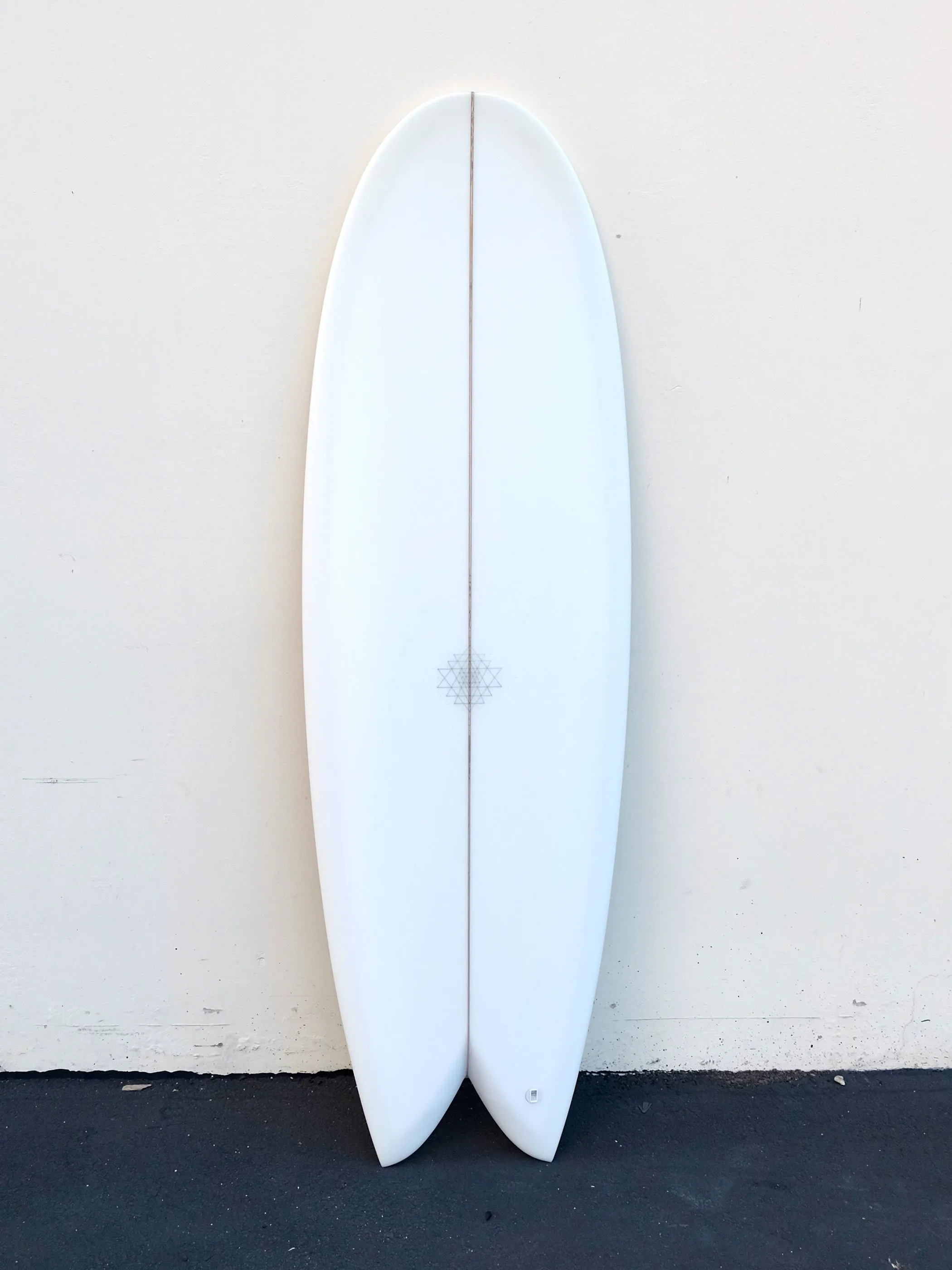 Mandala | 5’8” Mini Twinzer Fish Clear Surfboard