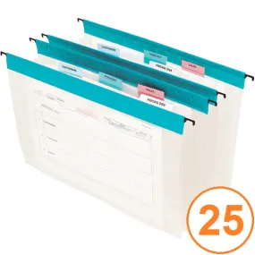 Marbig Expanding Suspension Files Foolscap 3 Pocket Pack 25