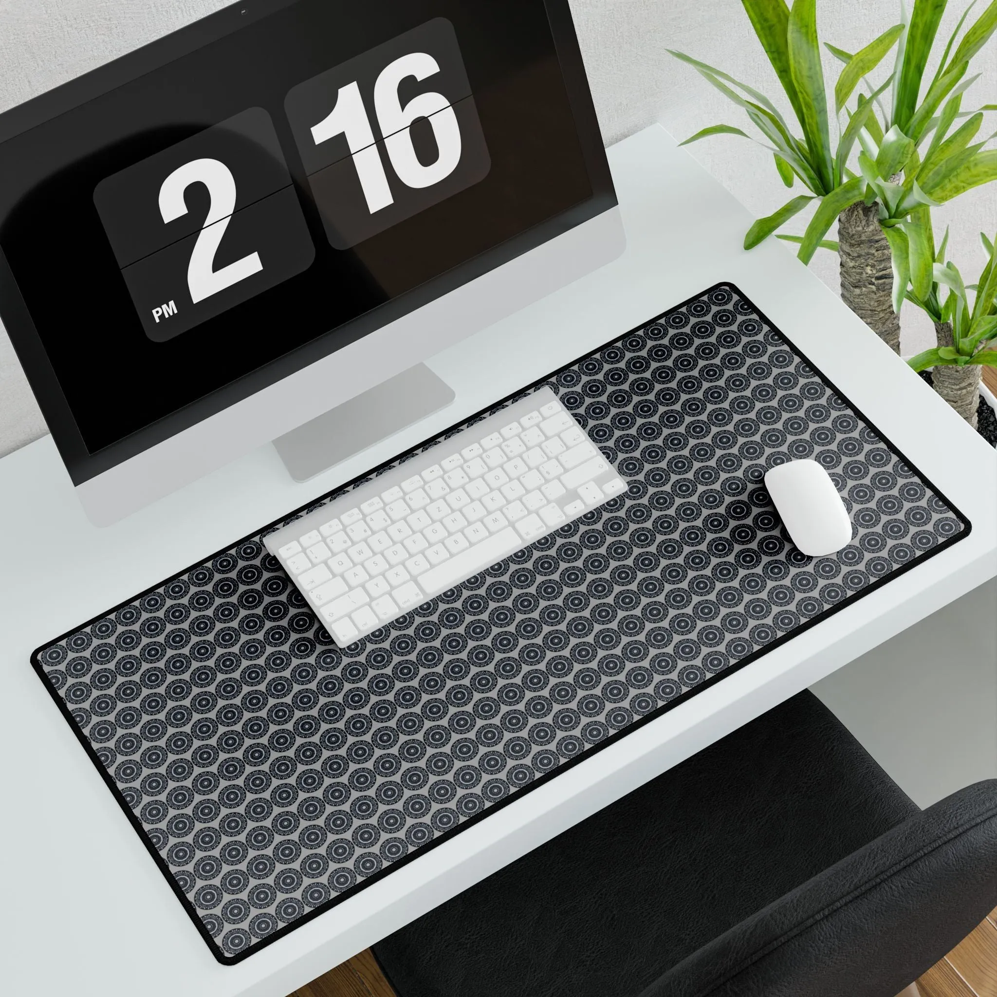 MAYA Cymatic Desk Mat (Light Grey)