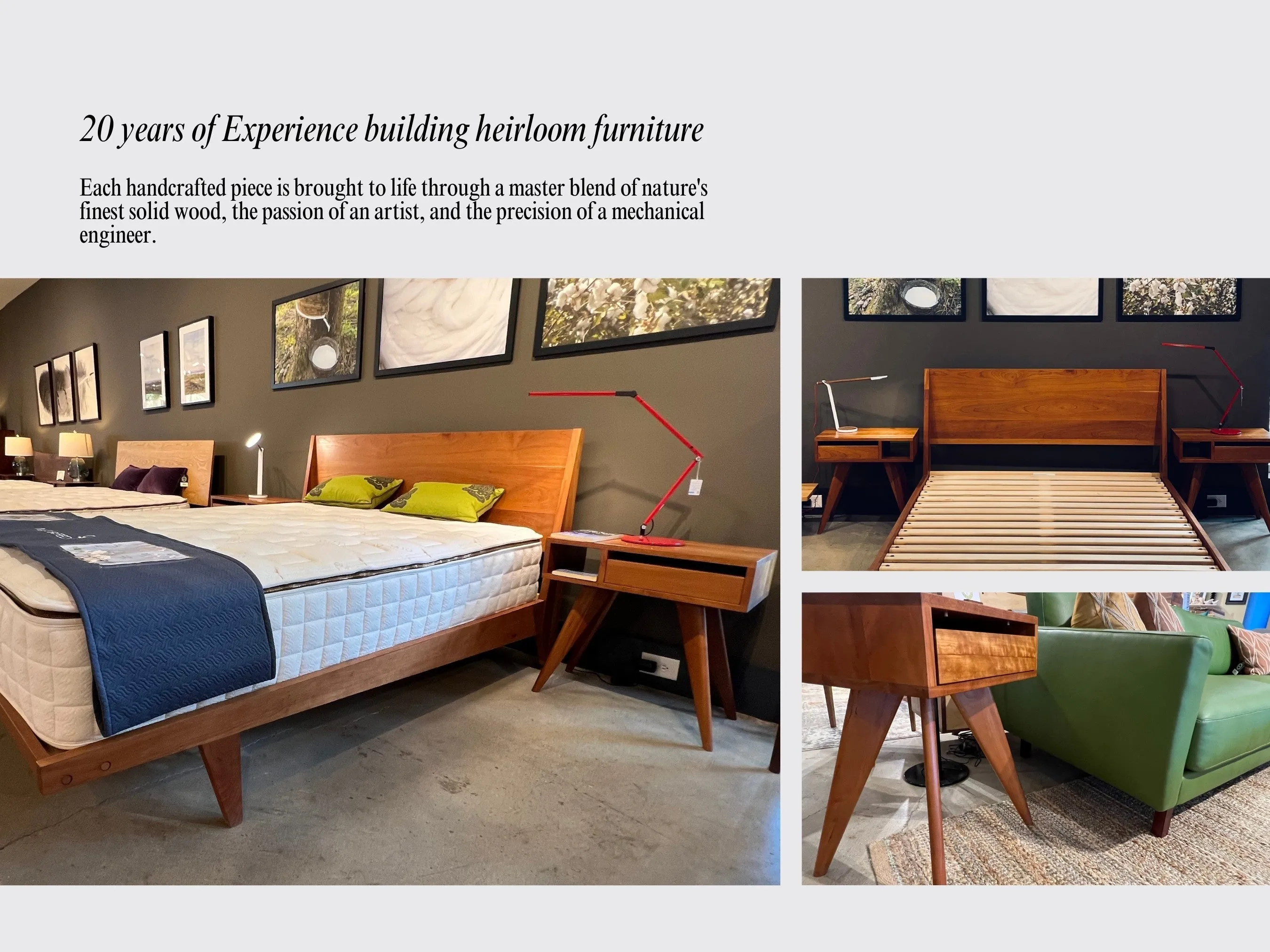 Modern Entertainment Console - Solid Wood Modern Furniture