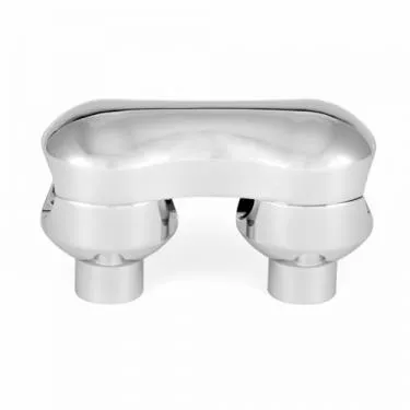 MOTORCYCLE BRA RISERS CHROME OR BLACK 1.25 FITMENT