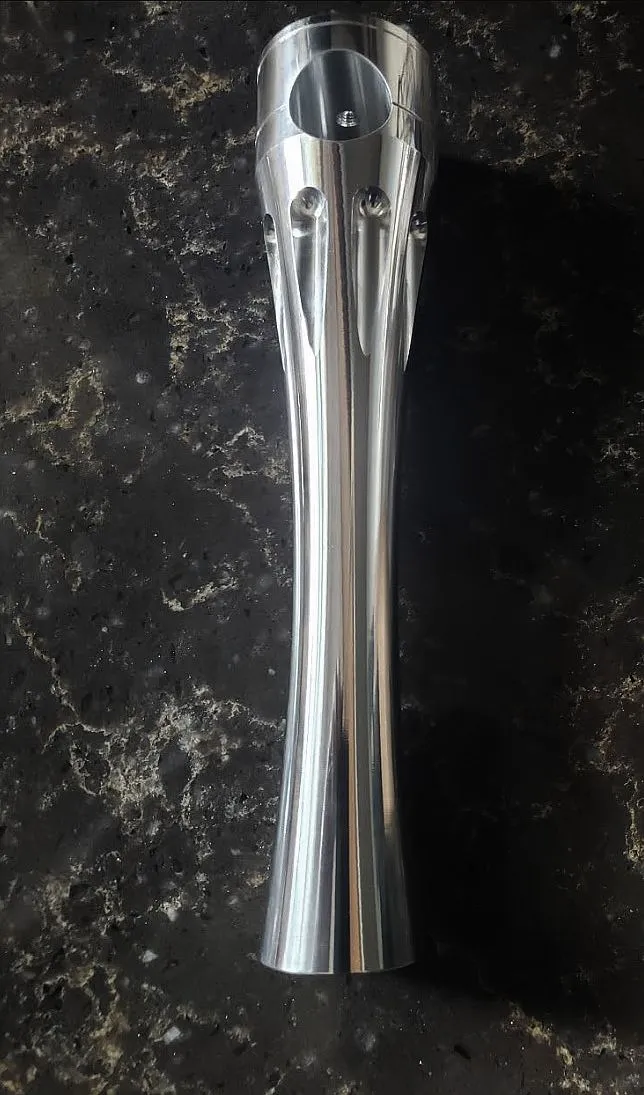 Motorcycle Risers 8 Inch tall for 1 Inch Bars / Kens Factory High Polished Billet Risers / Fraction of the Cost