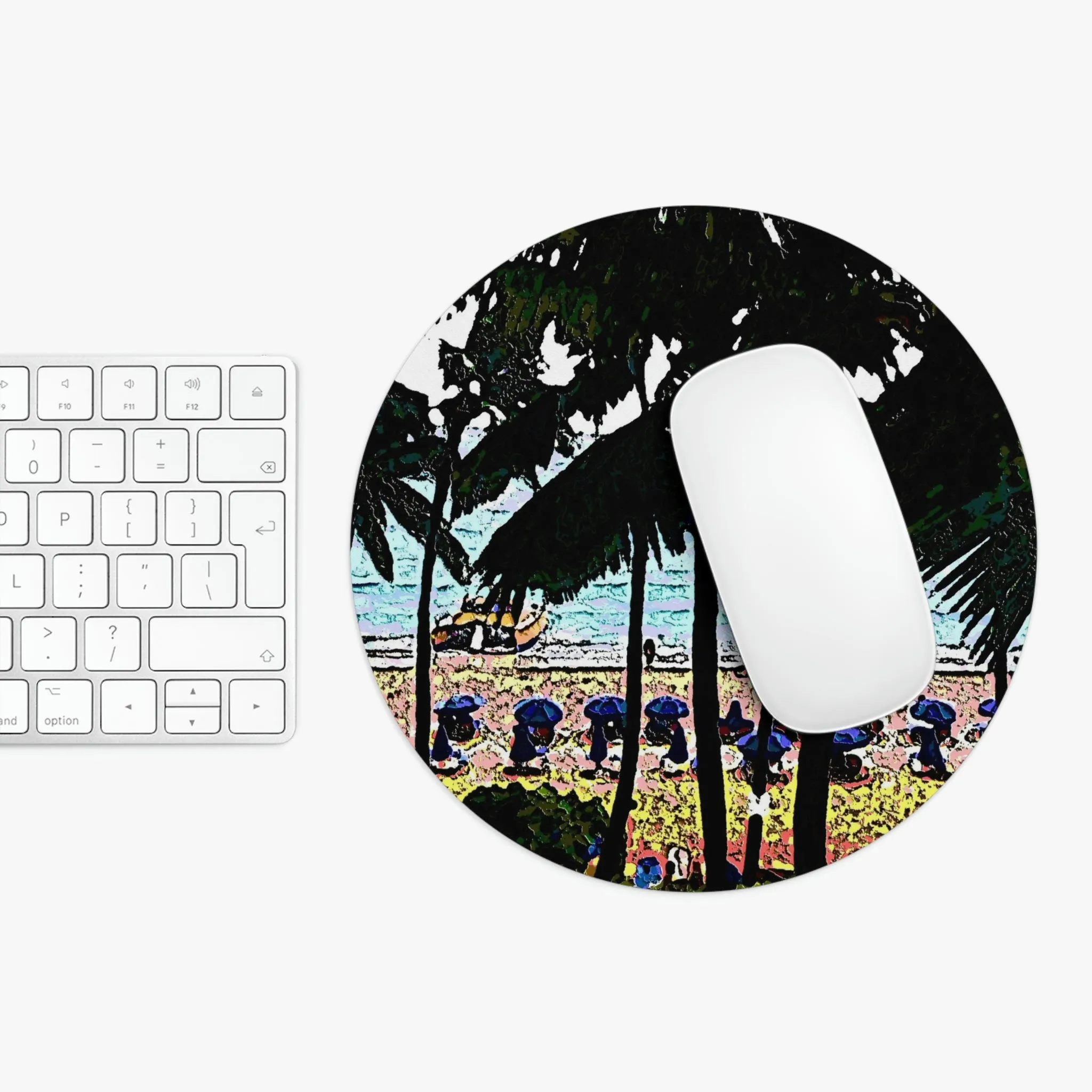Mouse Pad ... "A Beautiful Beach Amongst The Palms" ... The Outrigger Waikiki, Honolulu, Oahu ... Original Works ...