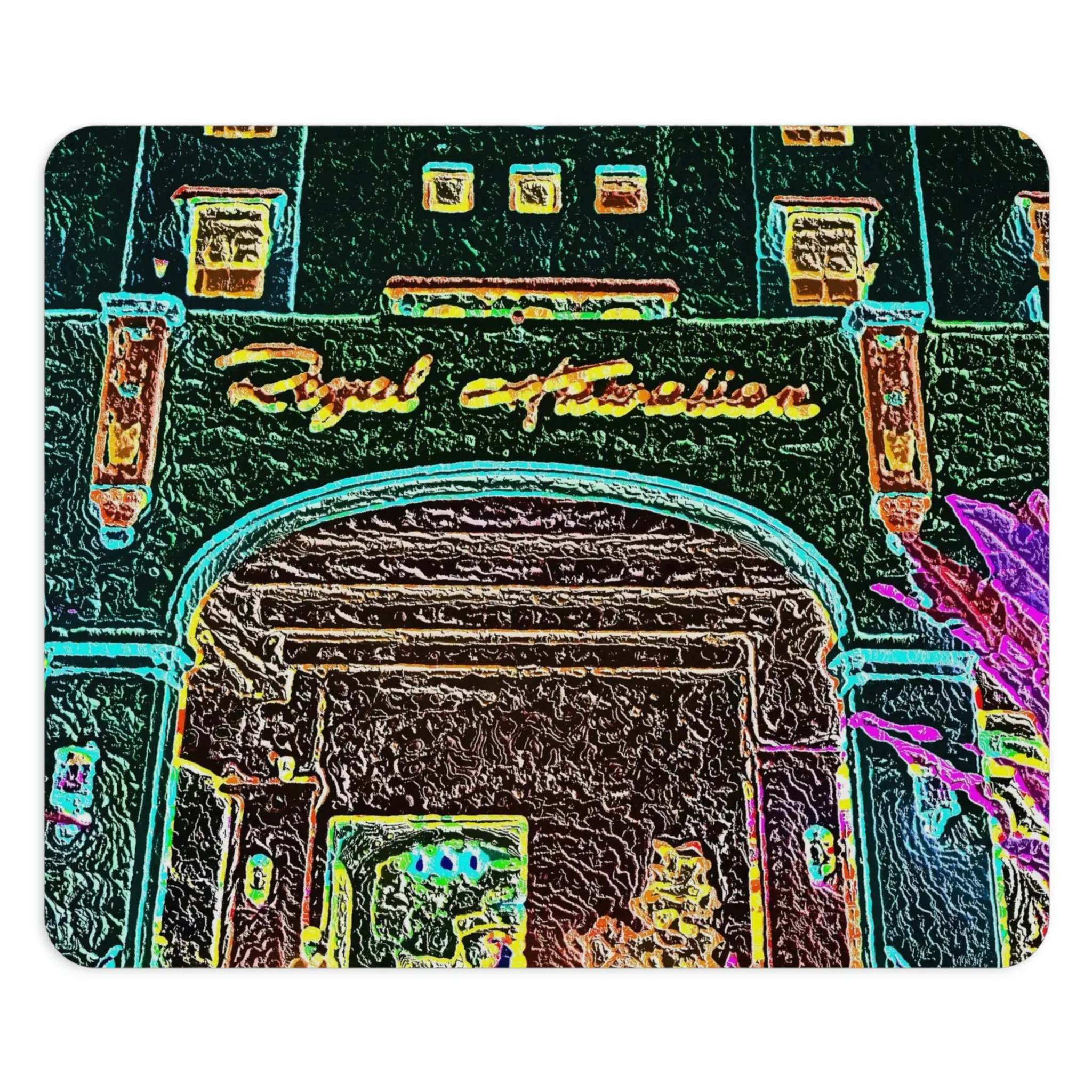 Mouse Pad ... "La Grande Entree" At: 'The Pink Palace' ... The Royal Hawai'ian ... Honolulu, HI ... '27Oct2014' ... Original Works ...