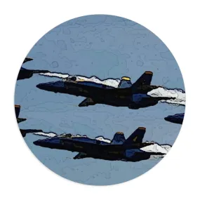 Mouse Pad  ... Seattle Seafair ..."Blue Angels Run Over Lake Washington" ... Circa Mid 1980's ... Dr FJ Holt ... Original Works ...