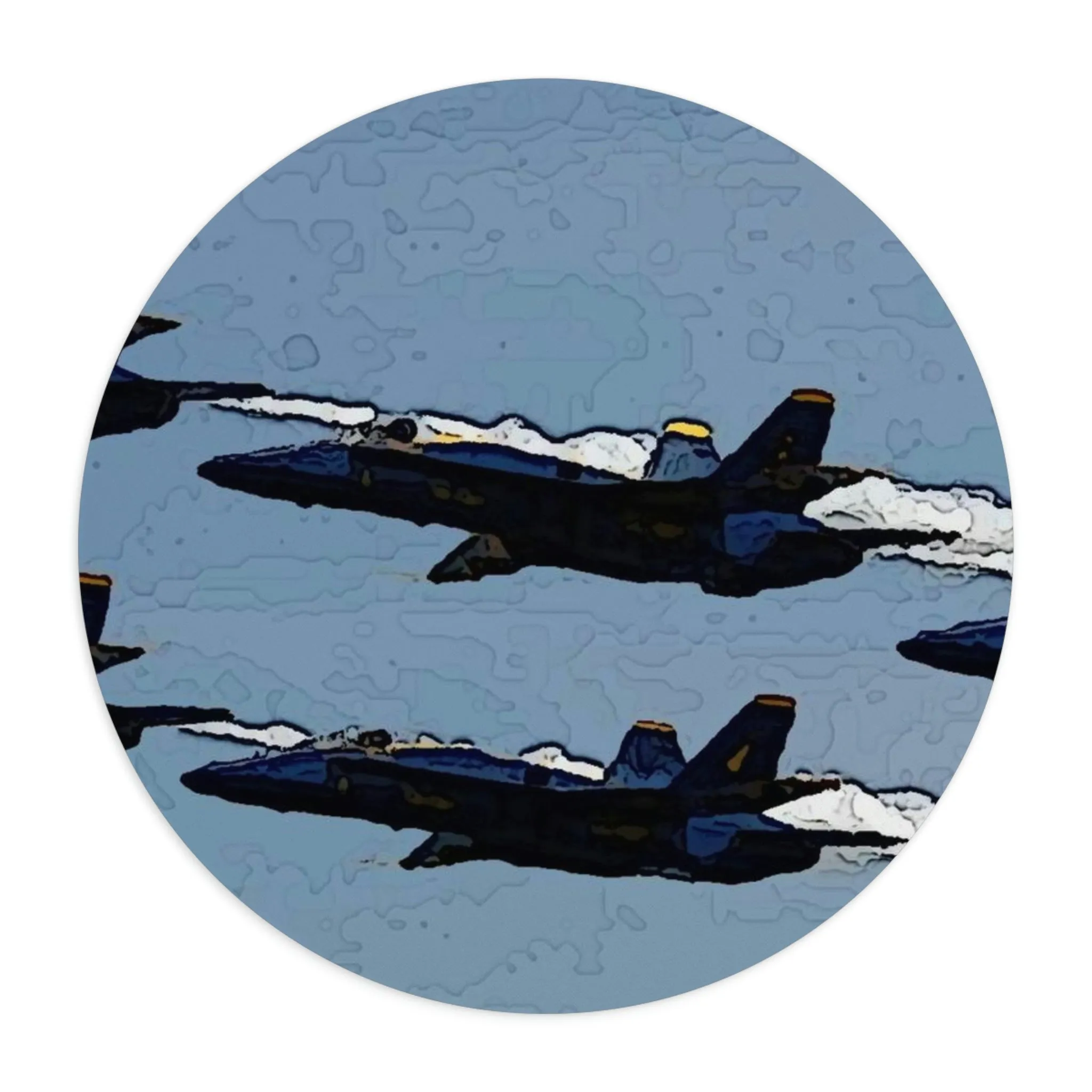 Mouse Pad  ... Seattle Seafair ..."Blue Angels Run Over Lake Washington" ... Circa Mid 1980's ... Dr FJ Holt ... Original Works ...