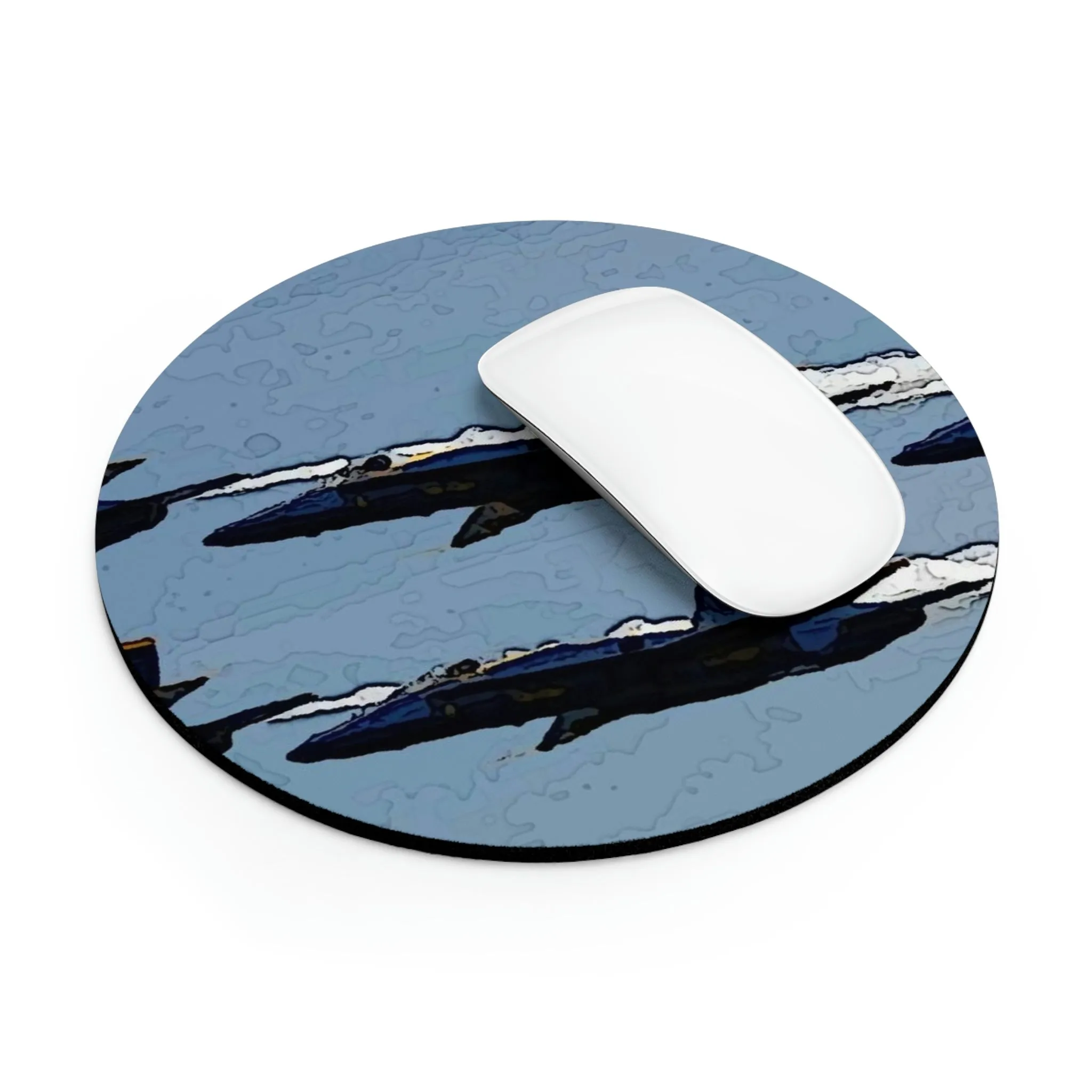 Mouse Pad  ... Seattle Seafair ..."Blue Angels Run Over Lake Washington" ... Circa Mid 1980's ... Dr FJ Holt ... Original Works ...