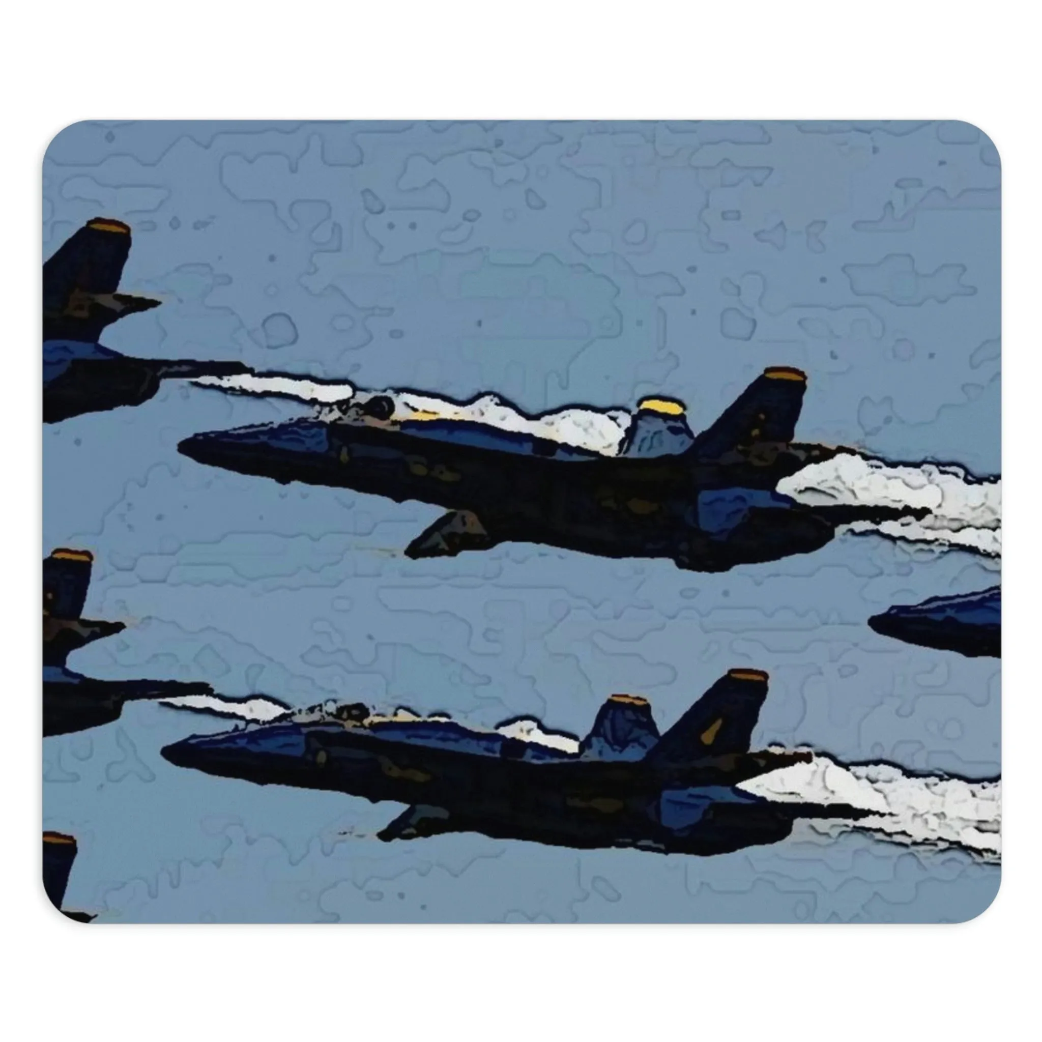 Mouse Pad  ... Seattle Seafair ..."Blue Angels Run Over Lake Washington" ... Circa Mid 1980's ... Dr FJ Holt ... Original Works ...