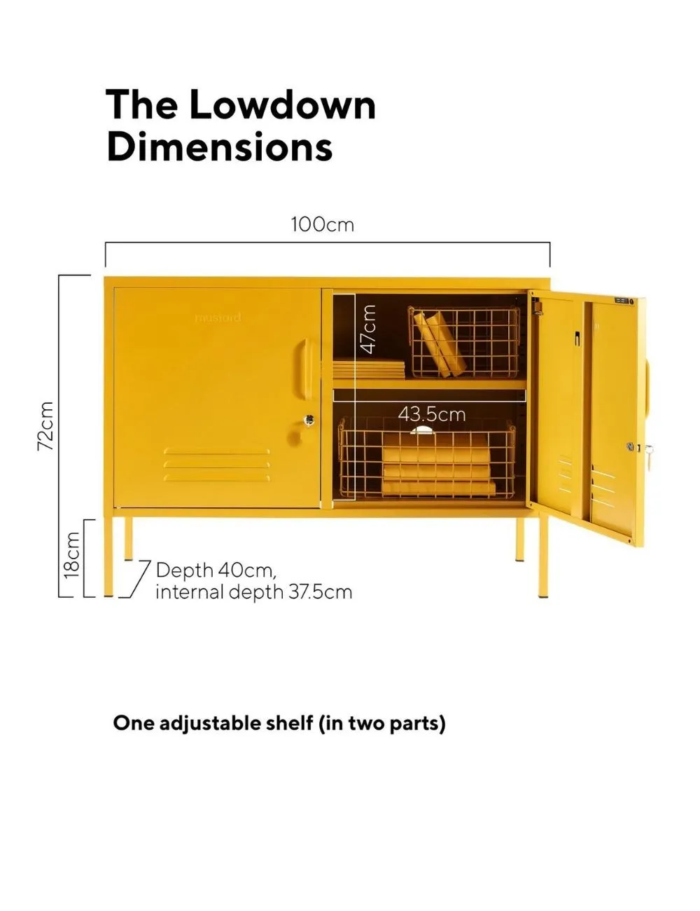 Mustard Made Lowdown Locker in Mustard Yellow