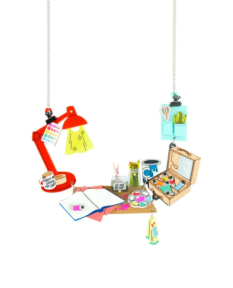 My Artsy Desk Corner Necklace