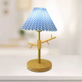 Nordic Folded Night Table Lamp: Modern Desk Light with Ornament Rack in White/Red/Yellow