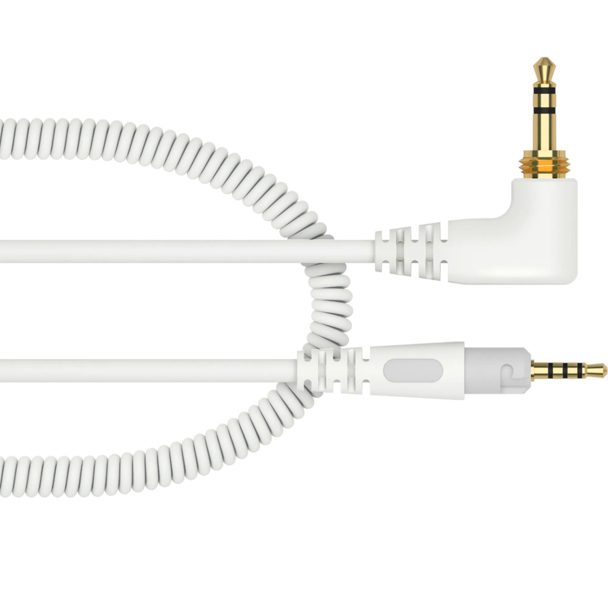 Pioneer DJ HC-CA0701-K Coiled Replacement Cable, 47.24-inch, for HDJ-S7-K Studio Wired Headphones for Professional Audio, Aux Cord Cable for DJ Equipment and Recording, White