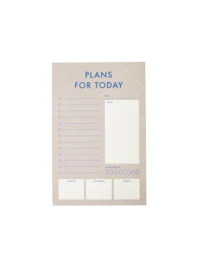 Plans For Today Notepad