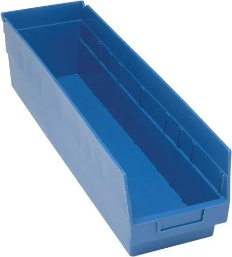 Quantum QSB206 Store-More Shelf Bins, 6.63" x 23.63" x 6"