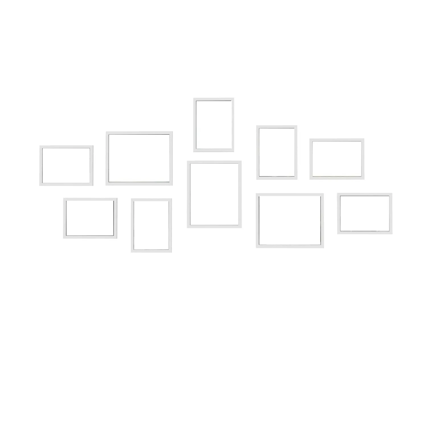 RANDOM Photo Frame For Wall Set of 10 3D Collage photo frames For Home Decoration, Wall Decor (6"X8"=7pcs,8''x10''=3pcs)