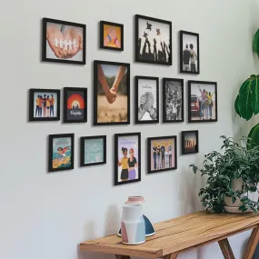 RANDOM Photo Frame For Wall Set of 15 3D Collage photo frames For Home Decoration, Wall Decor (8"X10"=5pcs,6"x8"=5pcs)