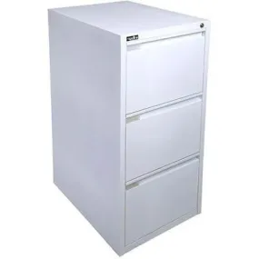 Rapidline Filing Cabinet 3 Drawer 464 X 620 X 980Mm Flat Pack White