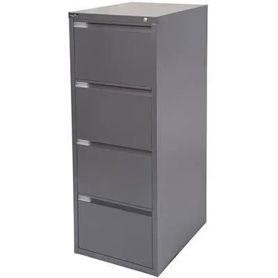 Rapidline Filing Cabinet 4 Drawer 475 X 600 X 1320Mm Graphite Ripple