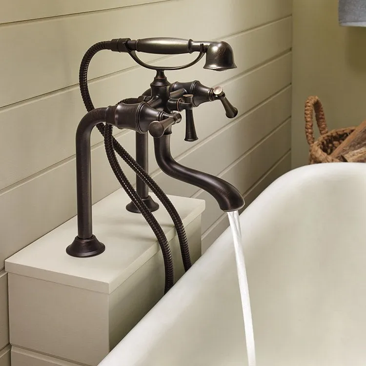 Replacement Two Handle Deck Mount Freestanding Tub Filler Risers